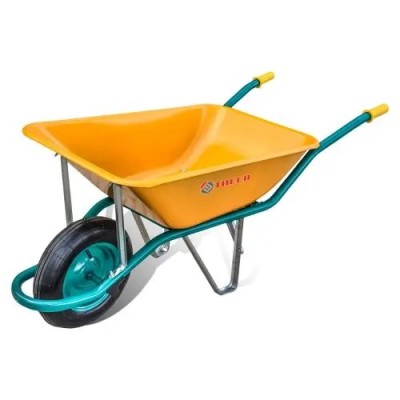 Carretilla Construcción Obra 90L Metal Amarillo c1/550 Theca